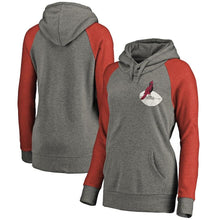 Load image into Gallery viewer, Women's Arizona Cardinals NFL Pro Line Gray/Red Lounge Tri-Blend Pullover Hoodie