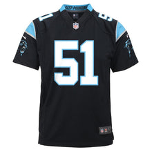 Load image into Gallery viewer, Youth Carolina Panthers Sam Mills Nike Black Retired Game Jersey