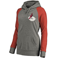 Load image into Gallery viewer, Women's Arizona Cardinals NFL Pro Line Gray/Red Lounge Tri-Blend Pullover Hoodie