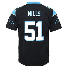 Load image into Gallery viewer, Youth Carolina Panthers Sam Mills Nike Black Retired Game Jersey