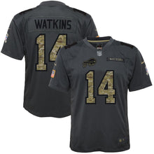 Load image into Gallery viewer, Youth Buffalo Bills Sammy Watkins Nike Anthracite Salute to Service Game Jersey