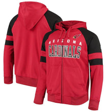Load image into Gallery viewer, Men's Arizona Cardinals Hands High Cardinal Lifestyle League Full-Zip Hoodie