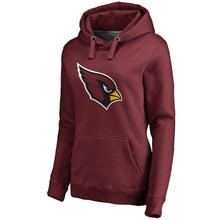 Load image into Gallery viewer, Women's Arizona Cardinals NFL Pro Line by Fanatics Branded Cardinal Primary Logo Plus Size Pullover Hoodie