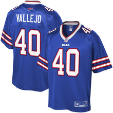 Load image into Gallery viewer, Youth Buffalo Bills Tanner Vallejo NFL Pro Line Royal Player Jersey