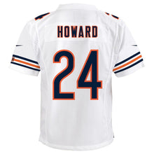 Load image into Gallery viewer, Youth Chicago Bears Jordan Howard Nike White/Navy Game Jersey