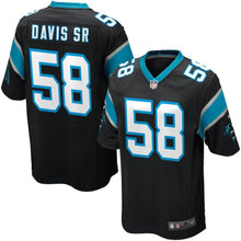 Load image into Gallery viewer, Youth Carolina Panthers Thomas Davis Sr Nike Black Game Jersey