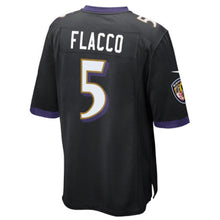 Load image into Gallery viewer, Youth Baltimore Ravens Joe Flacco Nike Purple/Black/White Team Color Game Jersey