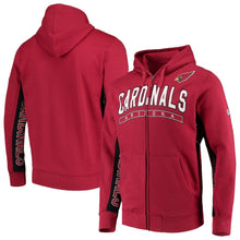 Load image into Gallery viewer, Men's Arizona Cardinals Hands High Cardinal/Black Blowout Full-Zip Hoodie