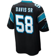 Load image into Gallery viewer, Youth Carolina Panthers Thomas Davis Sr Nike Black Game Jersey