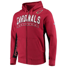 Load image into Gallery viewer, Men's Arizona Cardinals Hands High Cardinal/Black Blowout Full-Zip Hoodie