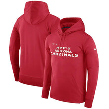 Load image into Gallery viewer, Men's Arizona Cardinals Nike Cardinal Sideline Property Of Performance Pullover Hoodie