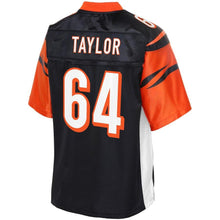 Load image into Gallery viewer, Youth Cincinnati Bengals Rod Taylor NFL Pro Line Black Player Jersey