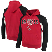 Load image into Gallery viewer, Men's Arizona Cardinals Hands High Cardinal/Black Free Agent Pullover Hoodie