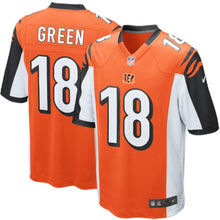 Load image into Gallery viewer, Youth Cincinnati Bengals AJ Green Nike Black/White/Orange Alternate Game Jersey