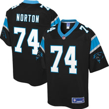 Load image into Gallery viewer, Youth Carolina Panthers Kendrick Norton NFL Pro Line Black Player Jersey
