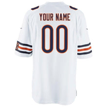 Load image into Gallery viewer, Youth Chicago Bears Nike Navy/White Custom Game Jersey