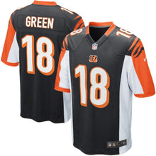 Load image into Gallery viewer, Youth Cincinnati Bengals AJ Green Nike Black/White/Orange Alternate Game Jersey