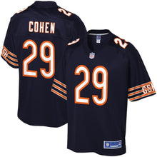 Load image into Gallery viewer, Youth Chicago Bears Tarik Cohen NFL Pro Line Navy Player Jersey