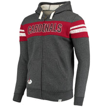 Load image into Gallery viewer, Men's Arizona Cardinals NFL Pro Line by Fanatics Branded Heathered Gray True Classics Throwback Full-Zip Hoodie