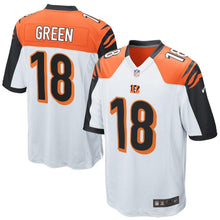 Load image into Gallery viewer, Youth Cincinnati Bengals AJ Green Nike Black/White/Orange Alternate Game Jersey