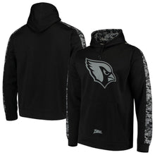 Load image into Gallery viewer, Men's Arizona Cardinals Zubaz Black Digi Camo Pullover Hoodie