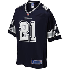 Load image into Gallery viewer, Youth Dallas Cowboys Ezekiel Elliott Pro Line Navy Player Jersey