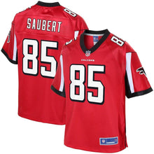 Load image into Gallery viewer, Youth Atlanta Falcons Eric Saubert NFL Pro Line Red Team Color Player Jersey