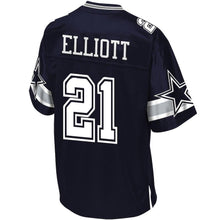 Load image into Gallery viewer, Youth Dallas Cowboys Ezekiel Elliott Pro Line Navy Player Jersey
