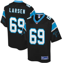 Load image into Gallery viewer, Youth Carolina Panthers Tyler Larsen NFL Pro Line Black Player Jersey