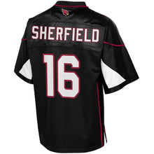 Load image into Gallery viewer, Youth Arizona Cardinals Trent Sherfield NFL Pro Line Black Alternate Player Jersey