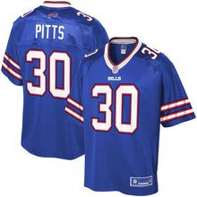 Load image into Gallery viewer, Youth Buffalo Bills Lafayette Pitts NFL Pro Line Royal Team Color Player Jersey