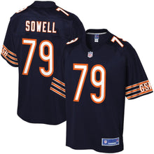 Load image into Gallery viewer, Youth Chicago Bears Bradley Sowell NFL Pro Line Navy Player Jersey