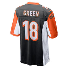 Load image into Gallery viewer, Youth Cincinnati Bengals A.J. Green Nike Black 50th Anniversary Patch Game Jersey