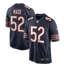 Load image into Gallery viewer, Youth Chicago Bears Khalil Mack Nike Navy Game Jersey