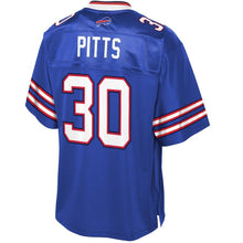 Load image into Gallery viewer, Youth Buffalo Bills Lafayette Pitts NFL Pro Line Royal Team Color Player Jersey