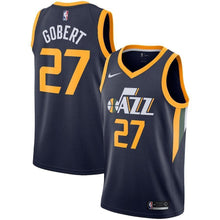 Load image into Gallery viewer, Rudy Gobert Utah Jazz Navy Swingman Jersey 2018 - 2019