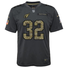 Load image into Gallery viewer, Youth Arizona Cardinals Tyrann Mathieu Nike Anthracite 2016 Salute to Service Game Jersey