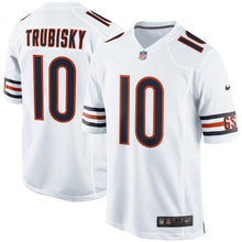 Load image into Gallery viewer, Youth Chicago Bears Mitchell Trubisky Nike White Game Jersey