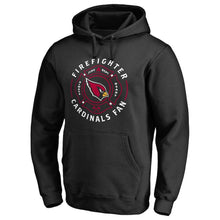 Load image into Gallery viewer, Men's Arizona Cardinals NFL Pro Line Firefighter Black Pullover Hoodie