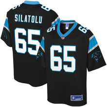 Load image into Gallery viewer, Youth Carolina Panthers Amini Silatolu NFL Pro Line Black Home Player Jersey