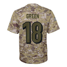 Load image into Gallery viewer, Youth Cincinnati Bengals A.J. Green Nike Camo Salute to Service Game Jersey