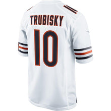 Load image into Gallery viewer, Youth Chicago Bears Mitchell Trubisky Nike White Game Jersey