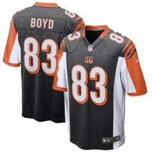Load image into Gallery viewer, Youth Cincinnati Bengals Tyler Boyd Nike Black Game Jersey