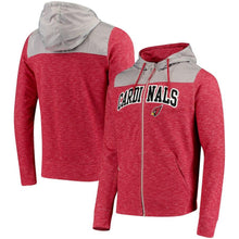 Load image into Gallery viewer, Men's Arizona Cardinals Antigua Cardinal/Silver Exertion Full-Zip Hoodie