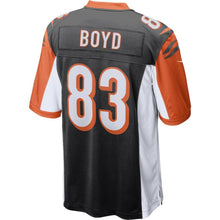 Load image into Gallery viewer, Youth Cincinnati Bengals Tyler Boyd Nike Black Game Jersey
