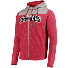 Load image into Gallery viewer, Men's Arizona Cardinals Antigua Cardinal/Silver Exertion Full-Zip Hoodie