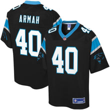 Load image into Gallery viewer, Youth Carolina Panthers Alex Armah NFL Pro Line Black Home Player Jersey