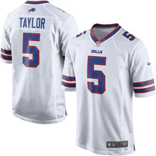 Load image into Gallery viewer, Youth Buffalo Bills Tyrod Taylor Nike White/Royal Game Jersey