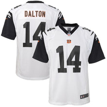 Load image into Gallery viewer, Youth Cincinnati Bengals Andy Dalton Nike White Color Rush Game Jersey