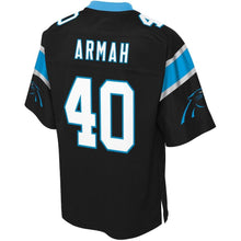 Load image into Gallery viewer, Youth Carolina Panthers Alex Armah NFL Pro Line Black Home Player Jersey
